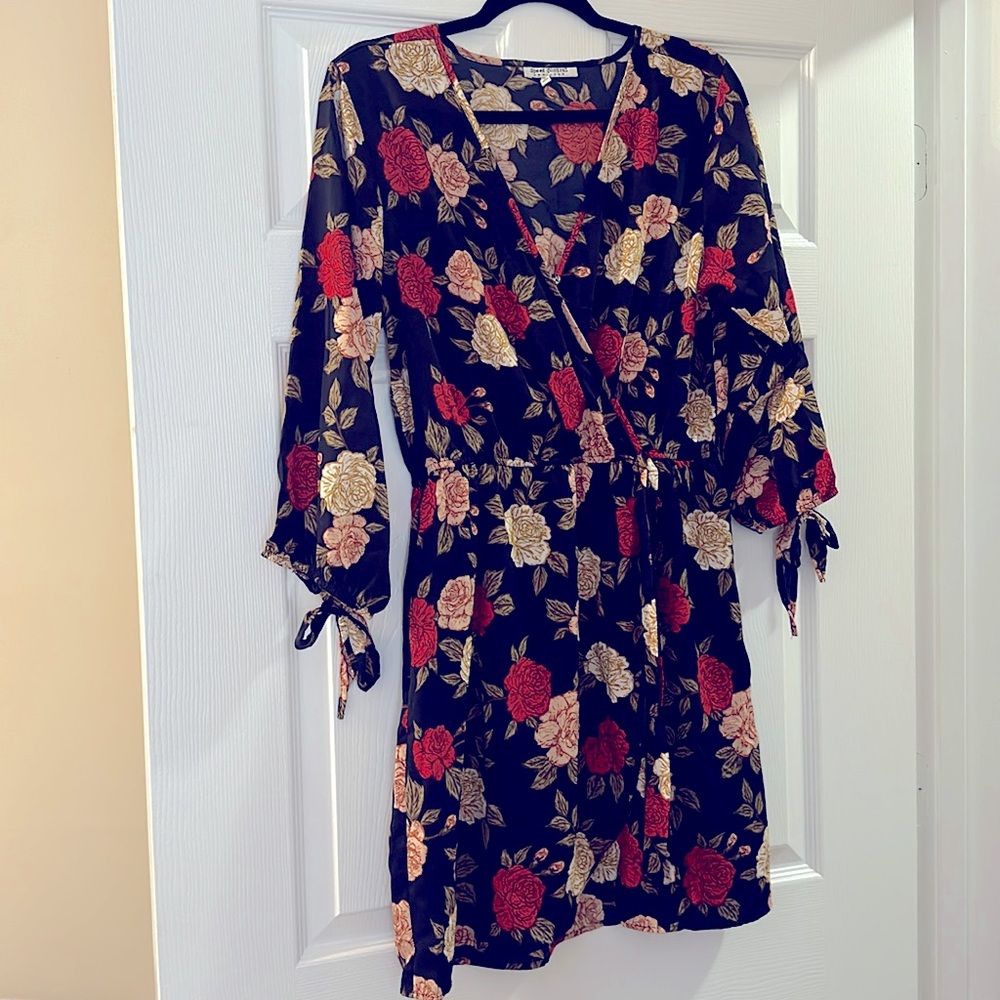 Mock wrap dress
